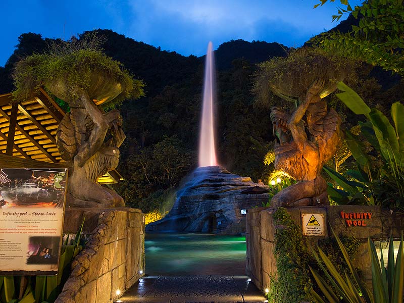 The Geyser Of Tambun- Lost World Hot Springs & Spa By Night